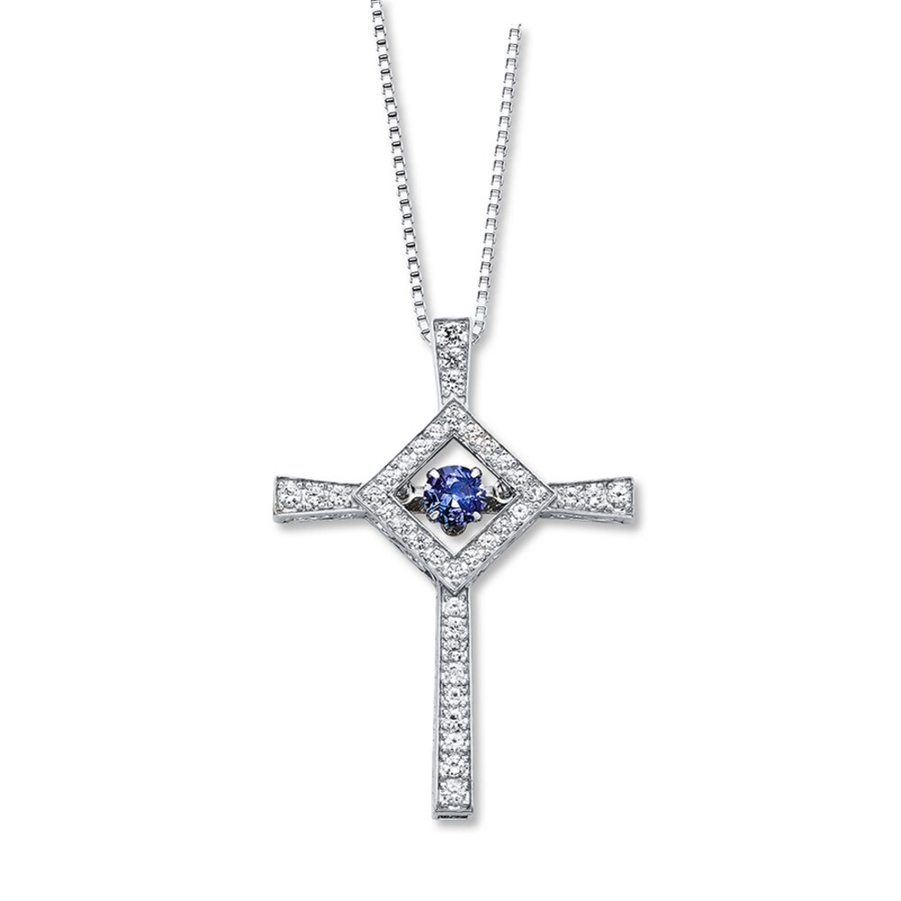 Colors in Rhythm Cross Necklace Tanzanite Sterling Silver pYzV5nJb Colors in Rhythm Cross Necklace Tanzanite Sterling Silver pYzV5nJb