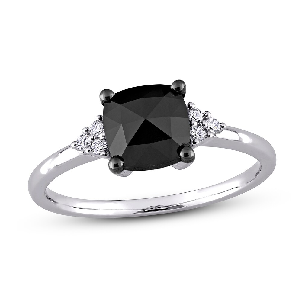 Black Diamond Engagement Ring 1 1/4 ct tw 14K White Gold cobbVAiI Black Diamond Engagement Ring 1 1/4 ct tw 14K White Gold cobbVAiI